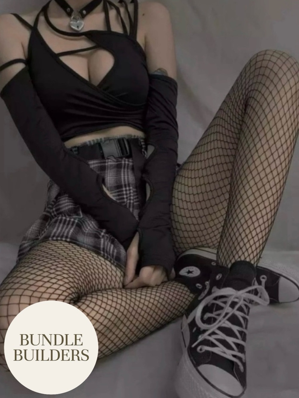 $10 Add-on | Black Medium Mesh Fishnets